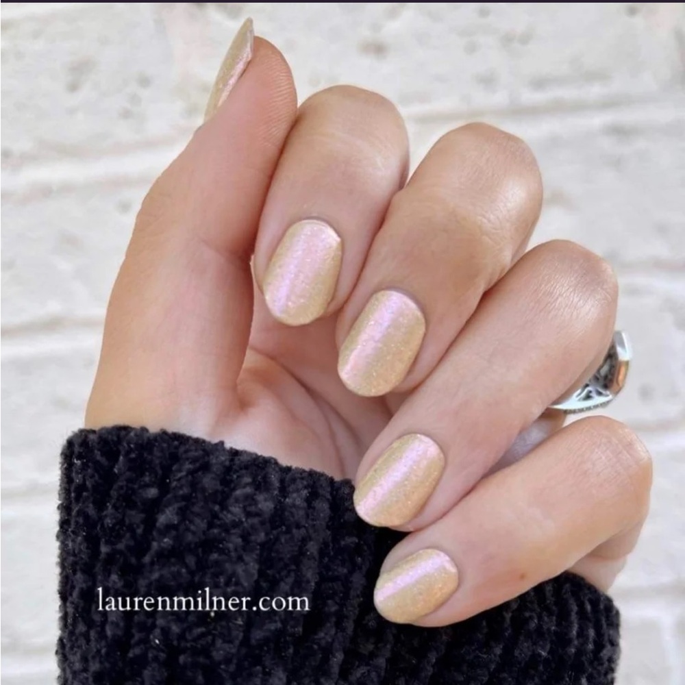 *Retired* Color Street: Pop the Bubbly | Champagne Gold Sparkle Glitter Metallic
